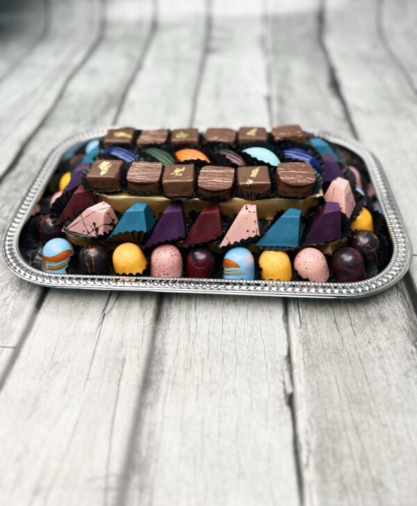 SILVER CHOCOLATE  TRAY
