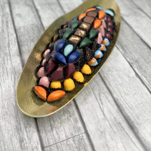 GOLDEN LEAF SHAPE CHOCOLATE  PLATTER
