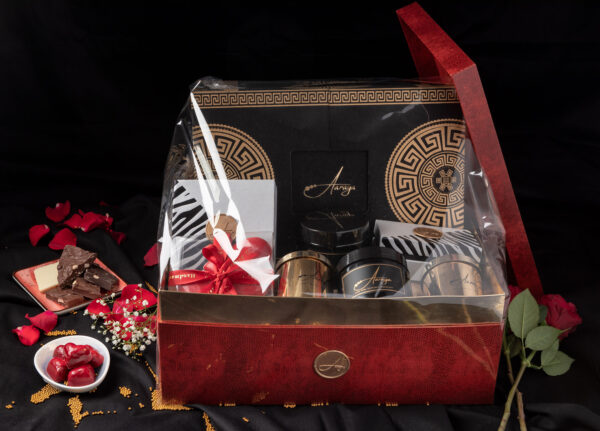 VALENTINE HAMPER SATIN BOX - LARGE